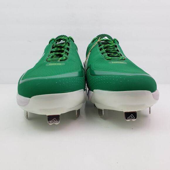 Adidas Icon 7 Mens Size 15 Green White Metal Baseball Cleats S23859